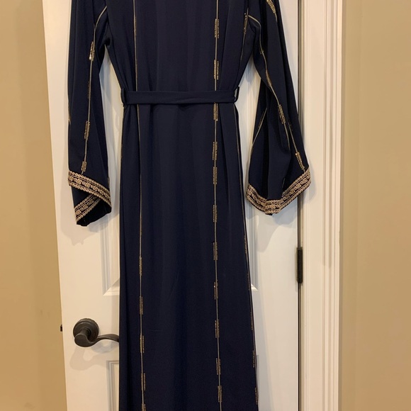 Navy blue abaya set Eid abaya - Picture 4 of 5